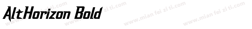 AltHorizon Bold字体转换